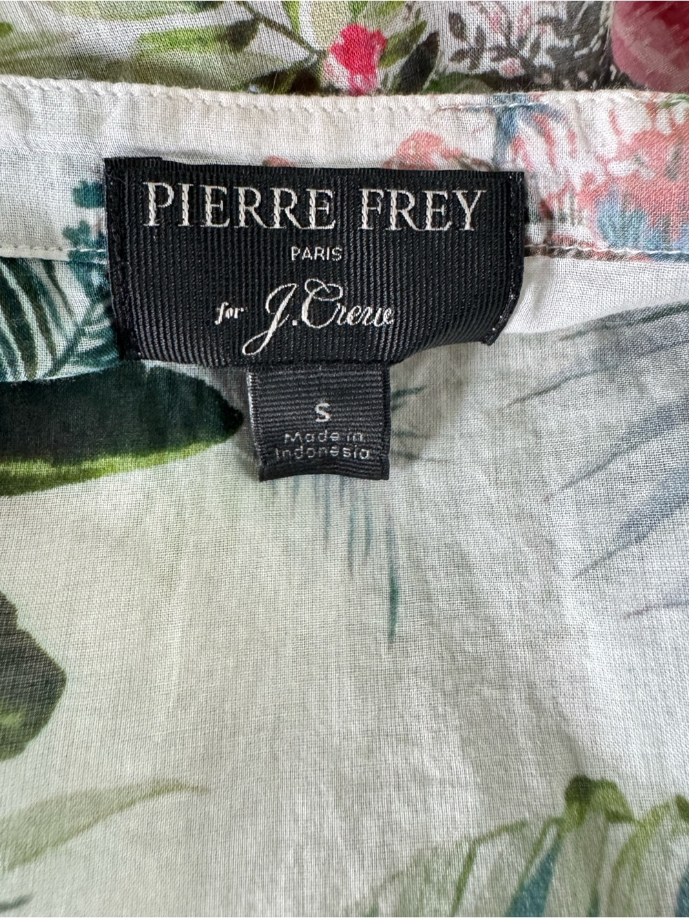 Pierre Frey for J.Crew Tropical Botanical Maxi Tunic Dress Cover-Up Size Small - Picture 8 of 13